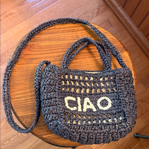 Universal Thread Handbags - Ciao! Universal Thread Navy Crochet Shoulder Bag GUC!